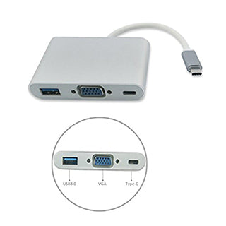Type C 3.1 To VGA+OTG C+USB 3.0 Type C 3.1 To VGA+OTG C+USB 3.0